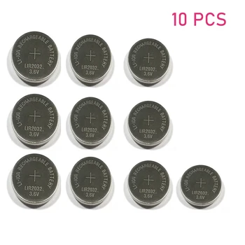  10 бр./лот LIR2032 3,6 В Литиево-йонна акумулаторна батерия бутон батерия за монети може да замени CR2032/ML2032 за часа