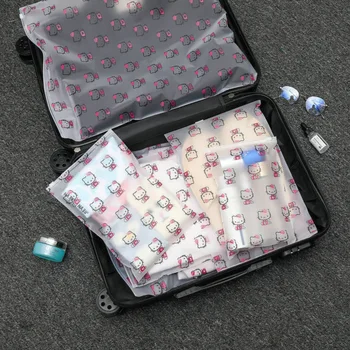  10 бр. пластмасови опаковки, опаковки за Меки прозрачни и торби за многократна употреба, за съхранение на Пътни чанти за съхранение на Багаж чанта, опаковки, чанти