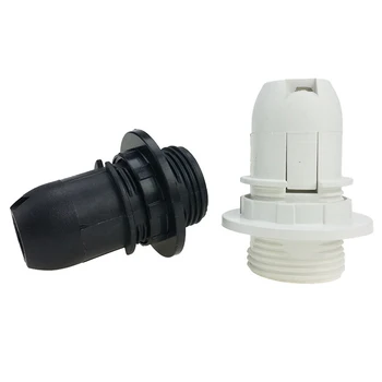  10шт LS0012 250v Бели Черни Основание Лампи са Подходящи за Спираловидни лампи E14 Има Енергоспестяващи Лампи, Разнообразни Осветителни Тела