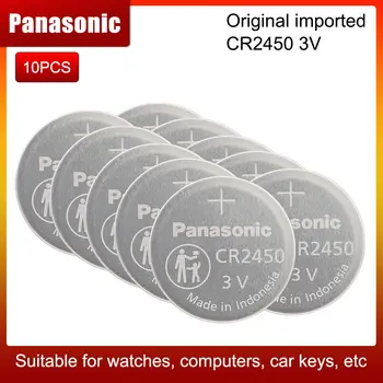  10ШТ Panasonic CR2450 бутон батерии За Volvo За BMW батерия за дистанционно управление на 2450 3V батерия