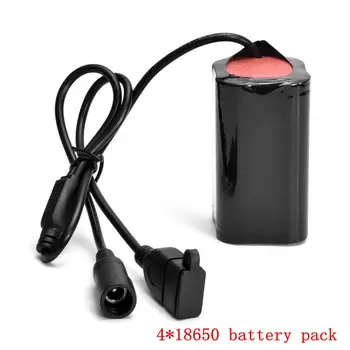  18650 Батерия 8,4 На 4800 mah капацитет за T6/L2 Led Велосипеден фенер/Фар с USB 4*18650 литиево-йонна батерия + 1 акумулаторна чанта