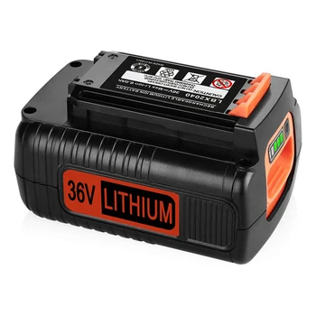  36 В МАКС 5.0 Ah 6.0 Ah литиево-йонна Акумулаторна Батерия за Black & Decker LBX2040 LBXR36 LBXR2036 BL2036 LBX1540 LST136W