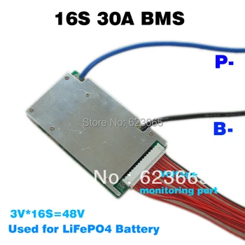  48 LiFePO4 батерии BMS 3.2 В 16 S 48 30A BMS LiFePO4 батерии PCM 16 S 30A 58,4 В BMS