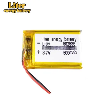  (5 бр./лот) Полимерна литиева батерия 3,7 В, 502535 052535 500 ма CE FCC ROHS информационния лист за безопасност сертифициране на качеството