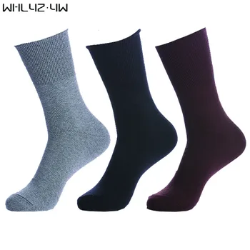  5 двойки/лот, мъжки чорапи от чист памук с добро качество, Бизнес Свободни Диабет Пухкави Чорапи, маркови вечерни рокли, Дълги чорапи Sokken Eur39-45