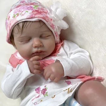  50 СМ Bebe Reborn Baby Doll Вече Боядисани 3D Детайли на Кожата Venis Soft Touch Истинският Живот на Новородено Момиче Кукла Спящата Кукла