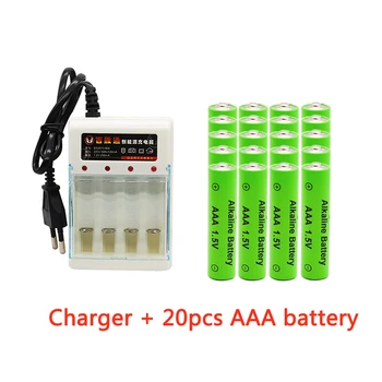  AAA батерия 2100 mah 1,5 алкални ААА акумулаторна батерия за дистанционно управление на играчка, лампа, батерия EU plug1.2V AA от 1,5 ААА зарядно устройство