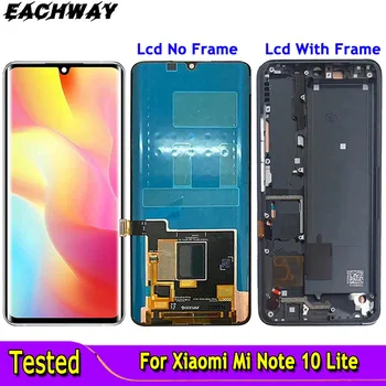  AMOLED За Xiaomi Mi Note 10 Lite LCD дисплей Дисплей е Сензорен Екран на Таблета Събрание 6,47 
