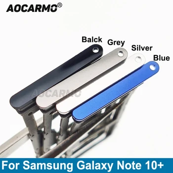  Aocarmo Една Двойна СИМ-Карта За Samsung Galaxy Note 10 Плюс 10 + Метал Пластмаса microSD Слот За SIM-карти на Притежателя на Резервни Части