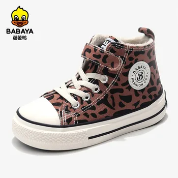  Babaya/Новост Зимата 2022 г.; детски памучен обувки; Кадифе Удебелена зимни обувки; Модерни обувки за момичета; детски обувки с мека подметка за момчета