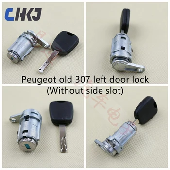  CHKJ За Peugeot Old 307 Заключване на лявата врата, без да отвори страничната Заключване на предната лява врата-запалване-пълен авто заключване