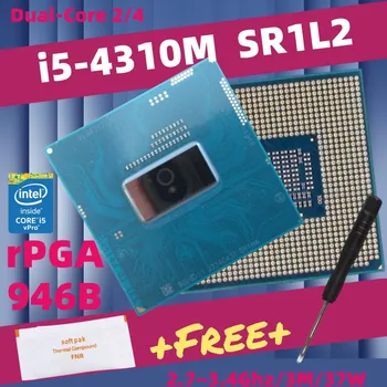   Core i5 4310M SR1L2 Двуядрен процесор за лаптоп с жак G3 PGA946B Процесор HM86 HM87 QM87