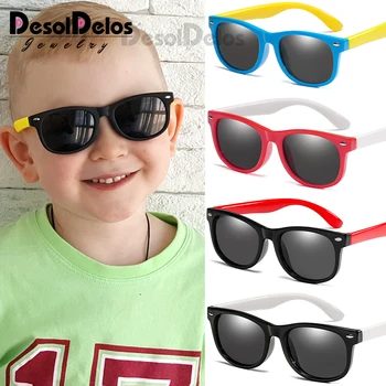  DesolDelos Детски Поляризирани очила TR90 Детски Класически Очила Детски Слънчеви очила за момчета и момичета слънчеви очила с UV400 Oculos D322