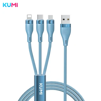  KUMI Y6 6A Бързо Зареждане на USB Type C Кабел за IPHONE Кабел Lightning кабел Кабел За Xiaomi Poco F3 iPhone 12 Realme Oneplus 10 pro