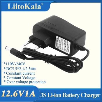  LiitoKala AC 100-240 В постоянен ток 8,4 В 12,6 В 16,8 В 1A 1000MA захранващ Адаптер 8,4 В 12,6 В 16,8 със зарядно устройство за литиево-йонна батерия 18650