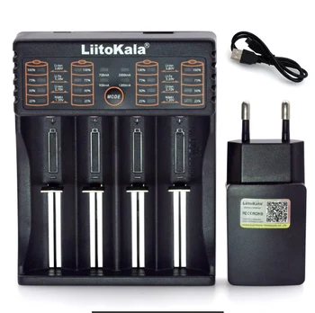  Liitokala Lii402/Lii-202/Lii-100/1,2/3,7 В 18650/26650/18350/16340/18500/AA/AAA NiMH литиева батерия Зарядно устройство 5 В 2A мъжки
