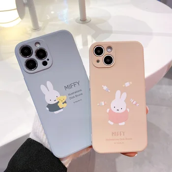  Miffys Kawaii Подходящ за Iphone7/8P/xs/xr/12/13Promax Cartoony японски и корейски силиконов калъф за телефон Калъф за слушалки