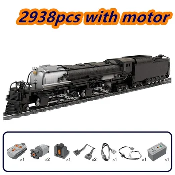  MOC Влак Union Pacific Alco RS-2 4014 Превозно Средство Голяма Железопътна Детски Растеж Срастване Играчка За Подарък Модел на Изграждане на елементи на