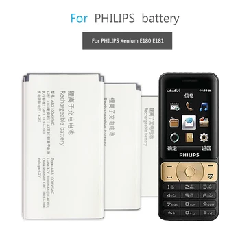  PHILIPS Xenium E180 E181 CTE180BK Мобилен Телефон Подмяна на Батерия 3100mAh AB3100AWMT AB3100AWMC