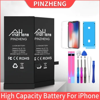  PINZHENG Батерия За телефон с голям Капацитет За iPhone SE 6S 6 7 8 Plus Взаимозаменяеми Батерия За iPhone X XR XS 11 12 Pro Max Батерии