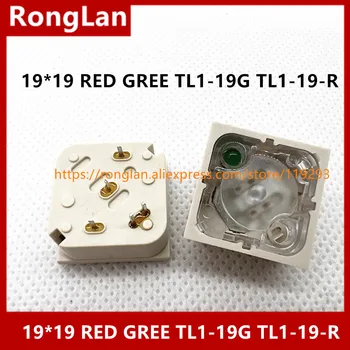  [SA] Тайван SH 19 * 19 бутон превключвател с led червен ключ нулиране ЧЕРВЕН GREE TL1-19 TL1-19-R-50 бр./лот