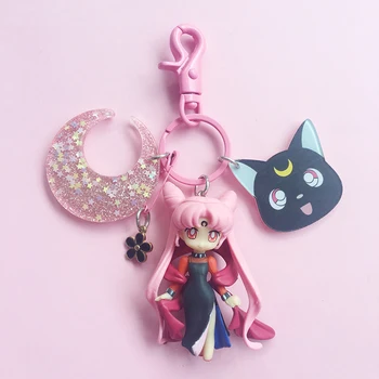  Sailor Moon Медальон Ключодържател Играчки За Момичета Моряшка Chibi Chibi Чиба Мамору Ключодържател Аниме Луната Артемида, Ключодържатели Подаръци За Рожден Ден