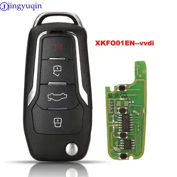 Xhorse jingyuqin За Ford Тип Ключ XKFO01EN X013 Серия Универсално Дистанционно Ключодържател 4 Бутон 1 Бр. Пълен ключ