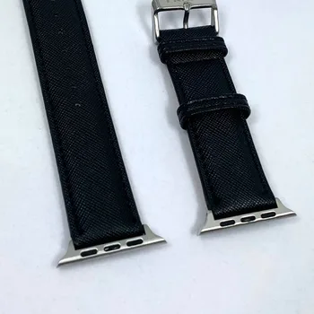  XXX луксозна кожена каишка PD за Apple Watch Band 42 мм 38 мм/44 мм 40 мм серия 4/3/2/1 Всички модели, подходящи за