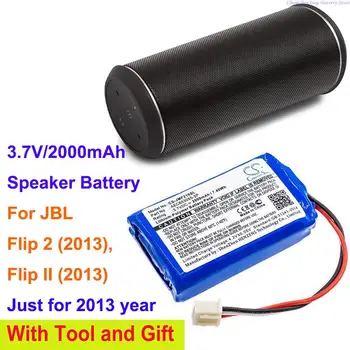  Батерия Cameron Sino 2000mAh AEC653055-2Т за JBL Flip 2 (2013), Flip II (2013), моля, проверете, че конектор има 3 жици или 5 кабели