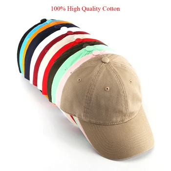  Бейзболна Шапка SLECKTON от 100% памук, за Мъже и Жени, Модни Обикновена Шапка на Висококачествени, Ежедневни бейзболна шапка Gorras на Едро