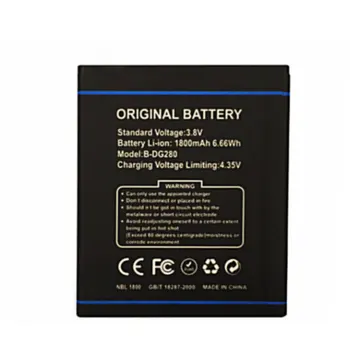  Благородна работа на смени Батерията Автентичната професия B-DG280 DG280 DG 280 1800 ма за мобилен телефон DOOGEE LEO DG280