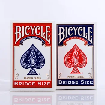  Велосипеден Мост Карти за Игра Синьо/Червена Тесте Покер Размер USPCC Потребителски Ограничена Серия от Магически Карти Подпори За Фокуси