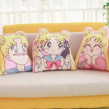  Възглавници От Японски Аниме С Модел Sailor Moon, За Дома, Украса На Стаята, Мека Мебел Възглавница, Изискан Подарък За Момичета