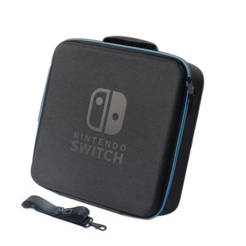  Голяма Чанта За Съхранение на Nintendo Switch OLED Аксесоари За Фитнес-Пръстени, Пътен Калъф, Кутия За Багаж, Чанта През Рамо с каишка