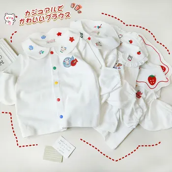  Детска тениска с дълъг ръкав в японски стил 2022, Есен Нова детска топ, детска Долна риза, Модни детски дрехи