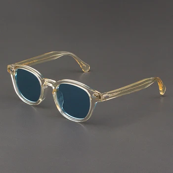  Джони Деп Слънчеви Очила Мъжки LEMTOSH Поляризирани Очила Дамски Маркови Дизайнерски UV400 Реколта Ацетатные Очила за Нощно Виждане