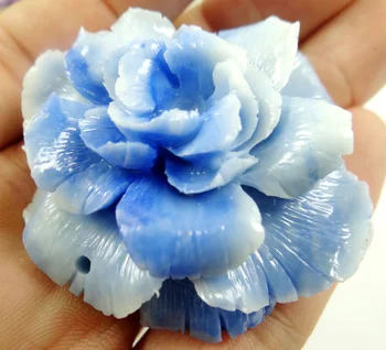  Естествен камък Кварцов Кристал Органични Китайски Цинобър цвете, Висулка за 