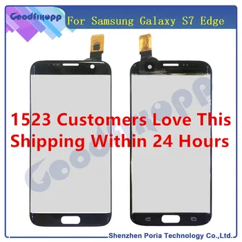  За Samsung Galaxy S7 Edge LCD Дисплей С Сензорен Екран Дигитайзер, Телефон, LCD Панел G935 G935F Подмяна на Допир Екран