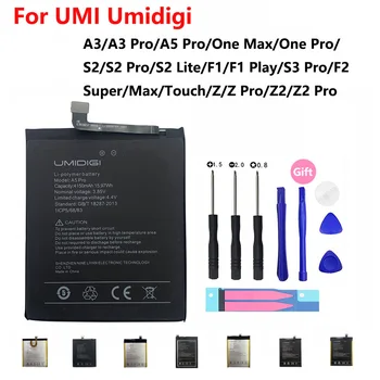  За UMI Umidigi Батерия A1 A3 A5 One S2, F1 Play F2 S3 Super Touch Z Z2 Pro Max Lite Телефон Високо Качество, Подмяна Batteria