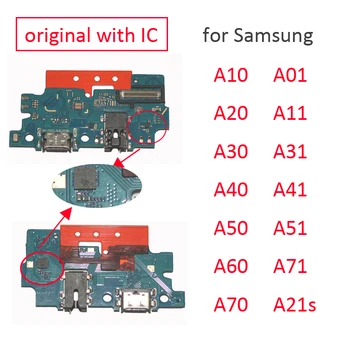  Зареждане чрез USB Портове и Конектори на Док Конектор Дъска За Samsung A50 A51 A10 A20 A30 A40 A60 A01 A11 A31 A41 A71 A21s Нов Телефон, Бързо Зарядно Устройство