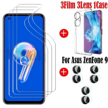  Защити Zenfone Zenfone 9 Защитно Гидрогелевая филм За Asus Zenfone 9 Мек Калъф За Asus Zenfone 9 Филм За камера Asus Zenfone 9 Не Стъклена