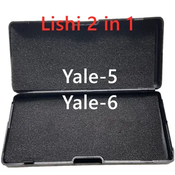  Инструменти Lishi 2 в 1 Yale-5 Yale-6 244 Lishi 2-в-1 Инструмент за декодиране на Ръчни инструменти за Yale 244 TE2 SM3 SM5 1646R/C9100 1626/C9200 SC20