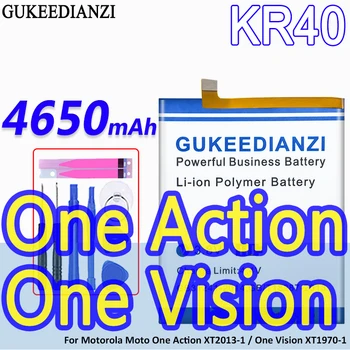  Капацитет на батерията GUKEEDIANZI KR40 4650 ма за Motorola Moto One Action XT2013-1 / One Vision XT1970-1