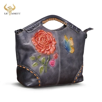  Луксозна Дизайнерска Чанта-Купувач От Естествена Зърнеста Кожа, Чанта-Тоут За Жени, Дамски Чанта През рамо, Bag-чанта 6640
