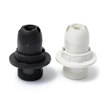  Мини-Винт Едисон SES Практичен E14 Базова Крушка Притежателя Лампи Подвесная Изход Лампа Пръстен 250 2A Черен/Бял