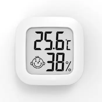  Мини Термометър За Помещения LCD Дигитален температурен Сензор за Влага Термометър Стаен Влагомер метеорологичната станция за Дома