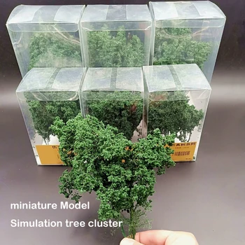  миниатюрна сценарная модел за Симулация на дърво клъстер Пясък Маса САМ Материал Влак Военна Сцена на мащабни модели на Пейзажи