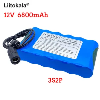  Нов LiitoKala 18650 12 Батерия 6800 mah Литиева Акумулаторна батерия 12,6 Такса В Защита на Печатна Платка За видео Камери за наблюдение