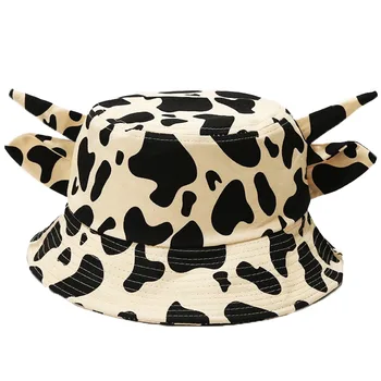  Нова мультяшная рибарска шапка с уши на крава, сгъваема с модерна и скъпа ежедневни шапка, универсална солнцезащитная шапка за защита от слънце на открито