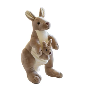  Новата играчка плюшен кенгуру за майката и сина, австралийската кукла-кенгура, имитация на препарирани животински, златар възглавница, подарък за рожден ден